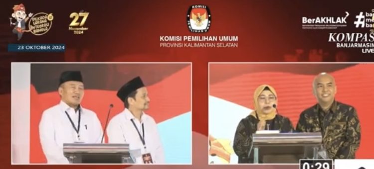 Muhidin Santai,  Acil Odah Terkesan ada Beban di Debat Perdana Pilgub Kalsel 2024