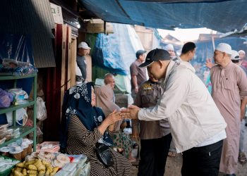 H. Bahsanuddin Blusukan ke Pasar Sudan Raya, Dorong Daya Beli Masyarakat