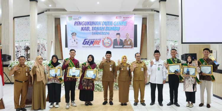 Bangun Generasi Muda Berkualitas, Pemkab Tanah Bumbu Kukuhkan Duta Genre
