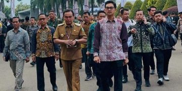 Siap Ikuti Rakornas, Bupati dan Ketua DPRD Tanah Bumbu Tiba Dilokasi Acara