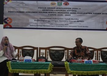 BPBD Tanah Bumbu Gelar FGD II Penyusunan Dokumen Kajian Resiko Bencana