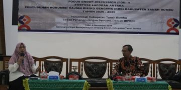BPBD Tanah Bumbu Gelar FGD II Penyusunan Dokumen Kajian Resiko Bencana