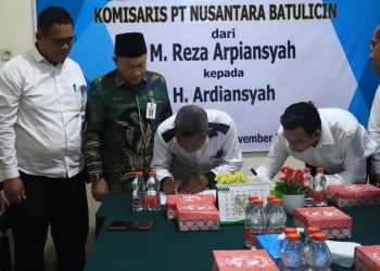 Asisten Ekobang Hadiri Serah Terima Jabatan Komisaris PT Nusantara Batulicin