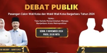 Paslon Lisa-Wartono Lawan Kotak Kosong, Nitizen Minta Debat Publik Walikota Banjarbaru Cukup Satu Kali