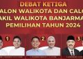 Dataar, Adem Debat Publik Terakhir Paslon Pilwalikota Banjarmasin 2024