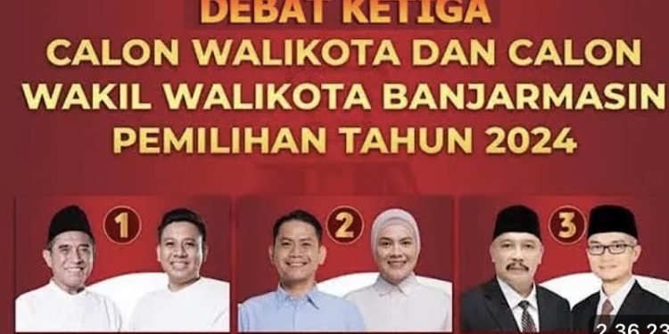 Dataar, Adem Debat Publik Terakhir Paslon Pilwalikota Banjarmasin 2024