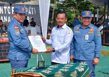 Satlinmas se-Kabupaten Tanah Bumbu Apel Siaga Kesiapan Hadapi Pilkada