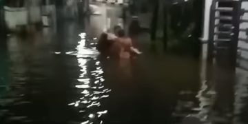 Kawasan Langganan Banjir di Banjarmasin Kembali Dilanda Pasang Dalam Malam Hari