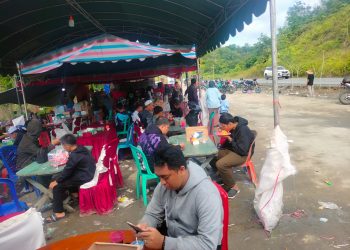 Arus Balik, Posko Rest Area Jalan Alternatif Batulicin-Banjarbaru KM 62 Kecamatan Mantewe Ramai Dikunjungi Jamaah Haul Abah Guru Sekumpul