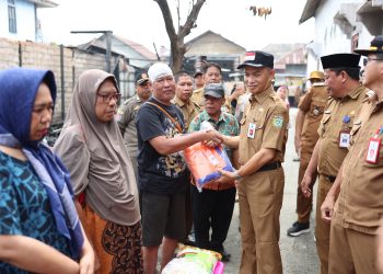 Korban Kebakaran di Gang PLN Kampung Baru Dapat Bantuan Dari Pemkab Tanah Bumbu