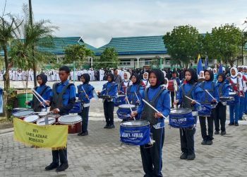 Keluarga Besar Madrasah Darul Azhar, Gelar Pawai Ta’aruf Sambut Ramadhan 1446 H