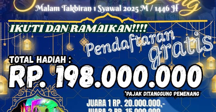 Festival Tanglong Malam Takbiran 1446 H, Tanah Bumbu Siapkan Hadiah Rp198 Juta