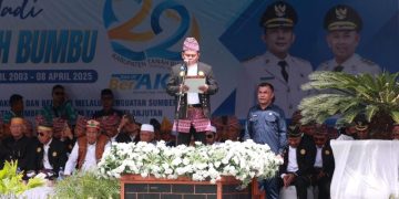 Wakil Ketua DPRD Tanah Bumbu Bacakan Sejarah Pembentukan Daerah di Momen Hari Jadi