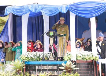 Bupati Andi Rudi Latif Pimpin Upacara Perdana Peringatan Hari Jadi ke 22 Tanah Bumbu