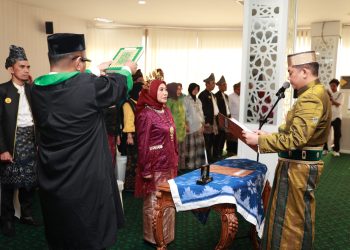 Momen Istimewa Hari Jadi ke-22 Tanbu, Bupati Bang Arul Lantik Yulian Herawati sebagai Pj Sekda
