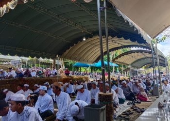 Wakili Bupati Andi Rudi Latif, Kabag Kesra Hadiri Peringatan Haul ke-38 Tuan Guru Zakaria di Desa Bakarangan