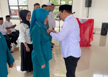 Wakili Bupati Andi Rudi Latif, Camat Kusan Hulu Lantik Tim Pembina dan Ketua Pembina Posyandu Desa