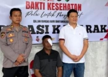Sidokkes Polres Tanah Bumbu Gelar Bakti Kesehatan Operasi Katarak Gratis