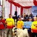 Almira Senang, Kambing Miliknya Juara Kontes Kambing Beraksi Hari Bhayangkara ke 79 di Polres Tanbu
