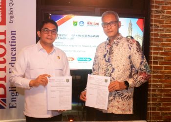 Siapkan Generasi Unggul, Tanah Bumbu Jalin Kerjasama Briton English Education Cambridge University