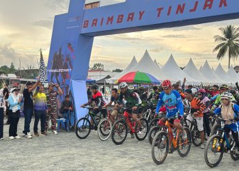 Pemkab Tanbu Apresiasi Semangat Kebersamaan dan Karakter Bangsa Terwujud dalam Fun Bike HUT Ke-5 Laskar Merah Putih