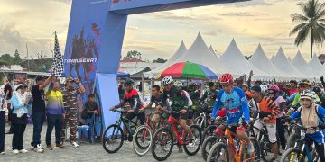 Pemkab Tanbu Apresiasi Semangat Kebersamaan dan Karakter Bangsa Terwujud dalam Fun Bike HUT Ke-5 Laskar Merah Putih
