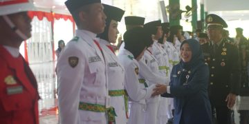 Paskibraka Tanah Bumbu Tahun 2025 Angkatan ke-22 Dikukuhkan