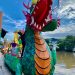 Diguyur Hujan Jelang Puncak Parade Jukung Hias Banjarmasin 2025, Para Desainer Kejar Finishing