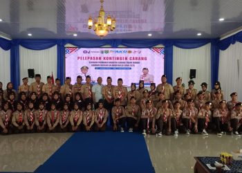 Tanah Bumbu Lepas Kontingen Pramuka Kwarcab Ikuti Jambore Daerah Kalsel 2025