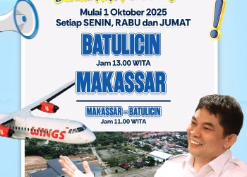 Kabar Gembira! Penerbangan Batulicin–Makassar Kembali Dibuka Mulai 1 Oktober