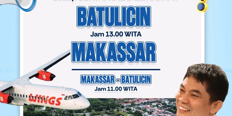 Kabar Gembira! Penerbangan Batulicin–Makassar Kembali Dibuka Mulai 1 Oktober