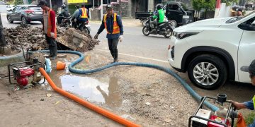 PAM Bandarmasih Sigap Perbaiki Kebocoran di Jalan Sutoyo S
