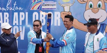 Pemkab Tanah Bumbu Sambut Meriah Obor PORPROV Kalsel XII