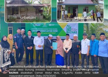 Serah Terima Bedah Rumah Layak Huni Program Baznas Tanah Bumbu TA 2025