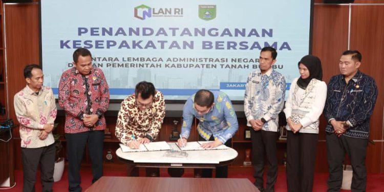 Pemkab Tanah Bumbu dan Lembaga Administrasi Negara Teken MoU, Wujud Komitmen Penguatan Kapasitas ASN Menuju Pemerintahan Unggul