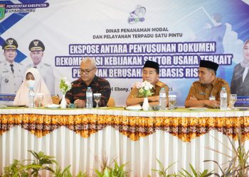 Pemkab Tanbu Gelar Ekspose Penyusunan Dokumen Rekomendasi Kebijakan Usaha Terkait Perizinan Berbasis Risiko