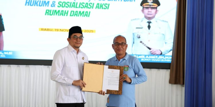 Bupati Andi Rudi Latif Dukung Penguatan Layanan Hukum Masyarakat melalui Posbankum dalam bagian Aksi Rumah Damai