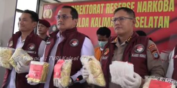 Ngeri,Jeda 2 Bulan Polda Kalsel Sita Ratusan Kilo Sabu Jaringan Gembong Internasional