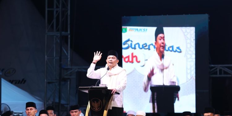 Aksi Sinergitas Merah Putih dan Tabligh Akbar, Bupati Tanbu : Sinergi Kunci Kemajuan Daerah