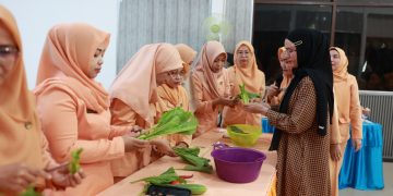 DWP Tanah Bumbu Gelar Pelatihan Membuat Garnis dari Sayuran