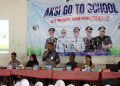 Aksi Go To School Sinergitas Merah Putih Sambangi Satui, Pelajar Dibekali Nilai Kebangsaan