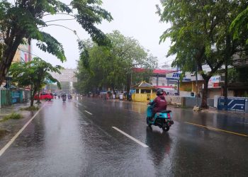 Mengawali  2026 Kota Banjarmasin Diguyur Hujan Sepanjang Hari