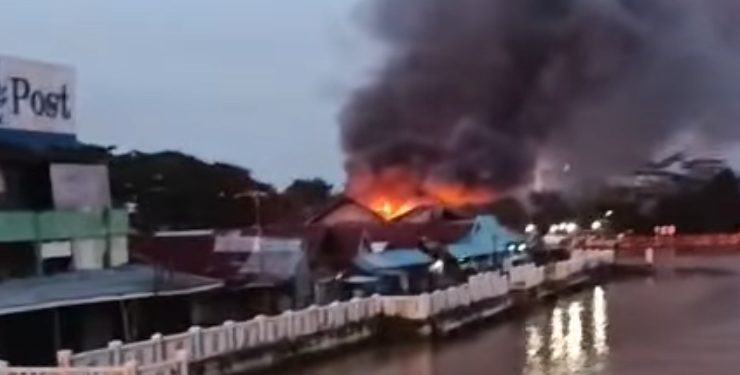 Pasar Legend  di Banjarmasin ini Selamat dari Kobaran Api Saat Waktu Berbuka Puasa