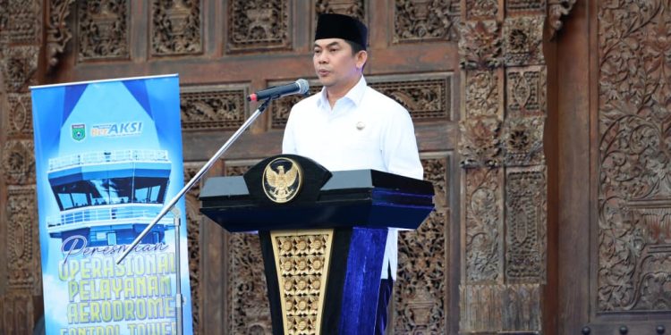 Bupati Andi Rudi Latif Resmikan Operasional Aerodrome Control Tower Bandara Bersujud