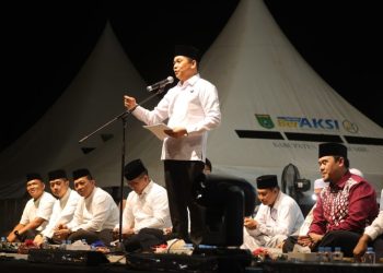 Ribuan Jamaah Hadiri Tabligh Akbar HUT ke-23 Tanah Bumbu Bersama Aa Hilman Fauzi