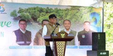Cegah Abrasi dan Tingkatkan Kesejahteraan Masyarakat Pesisir, Bupati Andi Rudi Larif dan Kaka Slank Tanam Magrove di Pesisir Tanah Bumbu