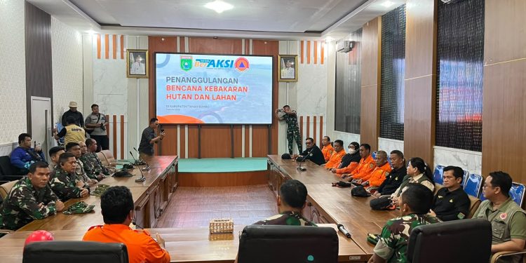 BPBD Tanah Bumbu Perkuat Sinergi Bersama TNI/Polri Tangani Karhutla